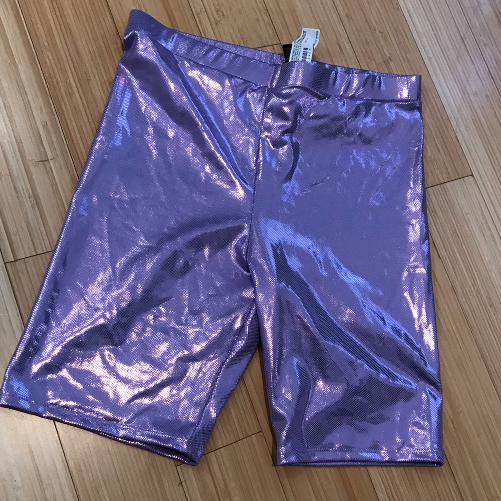 Shiny Biker Shorts
